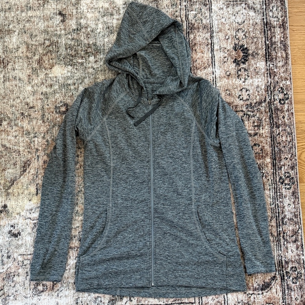 Patagonia Gray Hooded Zip-Up Jacket